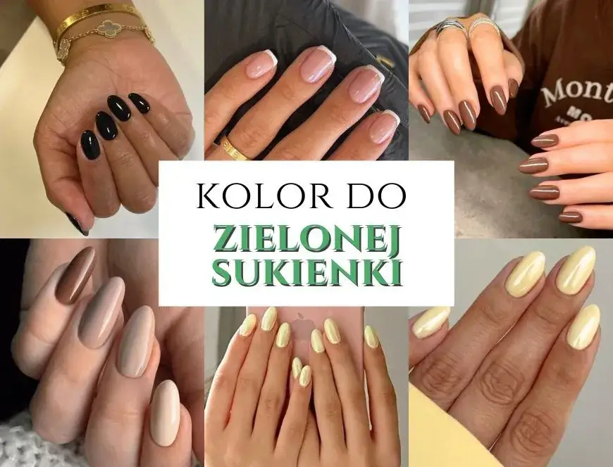Zdjęcie Jakie paznokcie do zielonej sukienki – idealne kolory na każdą okazję